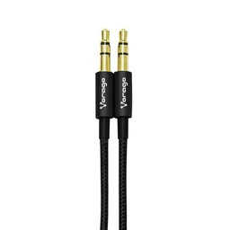 [7502266671909-V] Cable  Auxiliar. Vorago. Cab-115. Color:negro Metalico. A 3.5mm. Bolsa