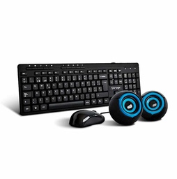 [7502266673316-V] Kit Teclado / Mouse / Bocinas Vorago Kms-104