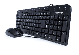[7502266674641-V] Kit Vorago Km-105 Teclado Y Mouse Alambrico Multimedia Usb