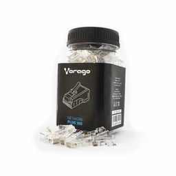 [7502266675969-V] Plug  Vorago Plug-100 Rj45 Cat5 Bote 100 Pzas