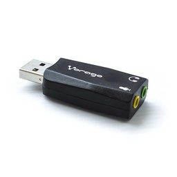 [7502266675990-V] Adaptador  Vorago Usb- Audio 5.1 Canales 3.5mm Salida Microfono Adp-201