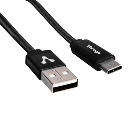 [7502266677703-V] Cable                                                                                                                                                                                          Vorago Cab-214 Usb A Tipo C 2 Metros Negro