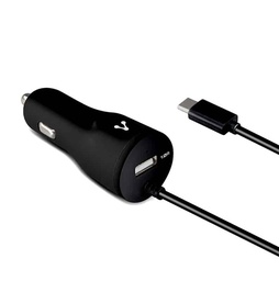 [7502266677864-V] Cargador                                                                                                                                                                  Vorago Para Auto 1xusb 2.0 + Cable Micro Usb 2.4 Amp Au-303