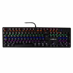 [7502266678724-G] Teclado Mecanico Game Factor Rainbow, Swt Blue, Usb, Negro Kbg400-bl