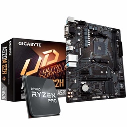 [DIM-SET-4650G-A520MS2H-1] SET PROCESADOR AMD RYZEN 5 PRO 4650G 3.7GHZ 6 CORES + TARJETA MADRE GIGABYTE A520M S2H AMD RYZEN