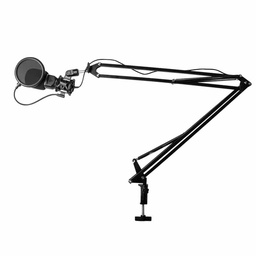 [7502266679080-G] Brazo Para Microfono/camara Game Factor Mov 360° Sop 2kg Negro Mag500