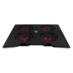 [7502266679424-G] Base  Enfriadora Game Factor 4 Vent Rgb, Usb, Aluminio, Negro Cpg400