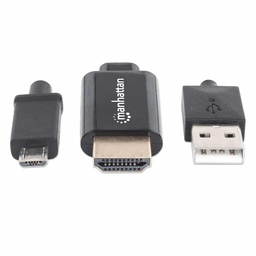 [766623151498-M] Cable                                                                                                                                                                                                                                                                                                                                                                                                                                                                                                                                                                                                                                                                                                                                                                                                                                                                                        Mhl Manhattan De Micro USB A HDMI Con Usb-ap/alimentacion 151498
