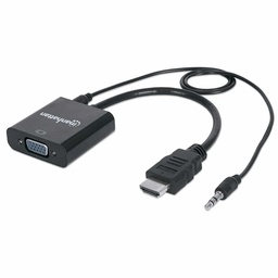 [766623151559-M] Convertidor  Video Manhattan Hdmi A Svga+audio 151559