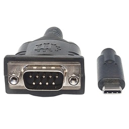 [766623151566-M] Cable                                                                                                                                                                                                                                                                                                                                                                                                                                                                                                                                                                                                                                                                                                              Manhattan V3.1 Usb C-serial Db9m 45cm Ft232rl Bolsa Negro 151566