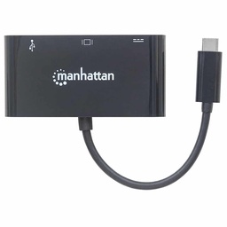 [766623152044-M] Convertidor  De Video Manhattan De Usb Tipo C A Svga Hembra 152044