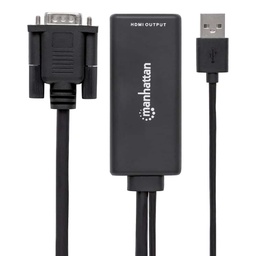 [766623152426-M] Convertidor Manhattan Video Vga+audio Usb A Hdmi 152426