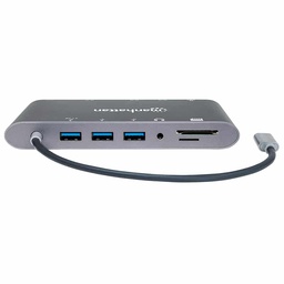 [766623152808-M] Convertidor  Manhattan 152808 Video Usb-c A Hdmi/dpmini/svga/rj45/3.5mm