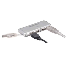 [766623160599-M] Concentrador  Hub Manhattan Usb V2.0  4 Ptos Mini Sin Fuente 160599