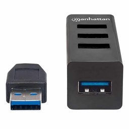 [766623163828-M] Hub Usb Manhattan V2.0  3 Puertos + 1 Pto V3.0 Sin Fuente 163828