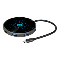 [766623166560-M] Docking Manhattan Video Usb C Pd A Hdmi 3xusb-a Lect Tarj Wi Qi 166560