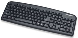 [766623175708-M] Teclado                                                                                                                                                                                                                                                                                                                                                                                                Manhattan Estandar Usb Negro Cable 1.2m 175708