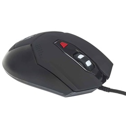 [766623176071-M] Mouse Optico Gaming Negro Dpi Ajustables Luz Led Manhattan 176071