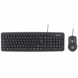 [766623178464-M] Kit Teclado Y Mouse Manhattan Alambrico Usb 178464