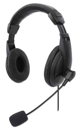 [766623179843-M] Audifono                                                                                                                                                                                                       Manhattan C/microfono Usb Mediano, Control Integrado 179843