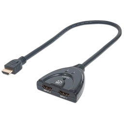 [766623207416-M] Switch  Manhattan Hdmi 1.3 2 Puertos Entrada Y Una Salida Macho 207416