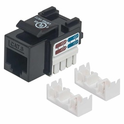 [766623210720-I] Jack  De Impacto Utp Cat6 Calibre 22 Al 26awg Intellinet Negro 210720
