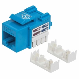 [766623210737-I] Jack  De Impacto Utp Cat6 Calibe 22 Al 26awg Intellinet Azul 210737