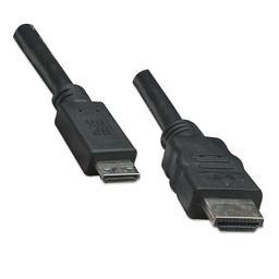 [766623304955-M] Cable  Video Hdmi Manhattan 1.3 M-mini M  1.8m Bolsa 304955