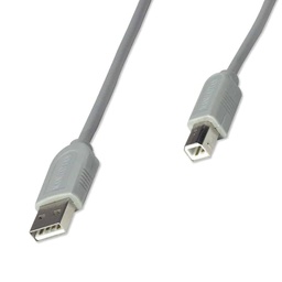 [766623317863-M] Cable  Usb 1.1  Manhattan Tipo A -tipo B 3.0m Gris Plug And Play 317863