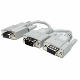 [766623328302-M] Cable  Manhattan En Y Vga Para Monitor 1 M A 2 H-hd15, 15cm 328302