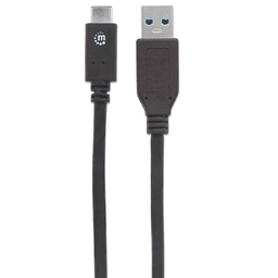 [766623353373-M] Cable  Usb Manhattan A Macho-tipo C Macho 1.0m V3.1 353373