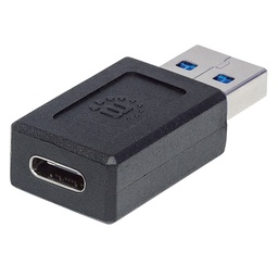 [766623354714-M] Adaptador Manhattan Usb Tipo C V3.1 Am-ch Negro 354714