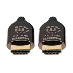 [766623355438-M] Cable                                                                                                                                                                                            Hdmi Optico Activo Plenum M-m 30m Negro Manhattan 355438