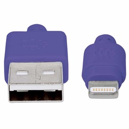 [766623394239-M] Cable                                                                                                                                                                                                                                                                                                                                                                                                                                                                                                                                                                                                                                                                                                                                                                                                                                                                             Ilynk Lightning Manhattan (8p A Usb) Morado 1.0 Mts 394239