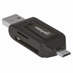 [766623406215-M] Adaptador                                                                                                                                                                                                                                                                                                                                                                                                                                                                                                                                                                                                                                                                                                                                                                                                                                                                                                                                                                                                                                                                                                                                                                                                                                                                                                                                                                                                                                                                                                                        Manhattan Otg USB 2.0 A M – Micro B M+lector 24 En 1 406215