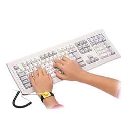[766623410144-M] Pulsera Antiestatica Manhattan Velcro Ajustable Cable De 1.8m 410144