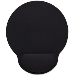 [766623434362-M] Mousepad  Manhattan Tipo Gel Descansa MuÑeca Negro 434362