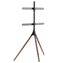 [766623461795-M] Soporte  Manhattan Tv Tripode 45a 65 32kg Madera Nogal Alu Acero 461795