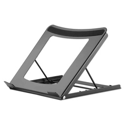 [766623462129-M] Soporte Manhattan Laptop Tablet 10 A 15.6¨ 5kg Negro Ajustable 462129