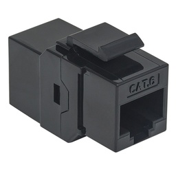 [766623504898-I] Cople                                                                                                                                                                                                                                                                                                                                                                                                      Cat6 Intellinet Keystone Negro 504898