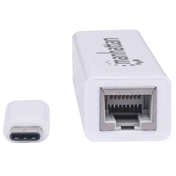 [766623507585-M] Adaptador Manhattan Usb Tipo C 3.2 A Rj45 Red Gigabit Ethernet 507585