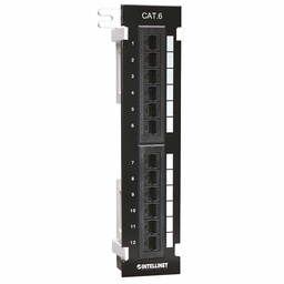 [766623560269-I] Panel  Parcheo 12 Puertos Intellinet Cat6 Utp 1u Para Pared 560269