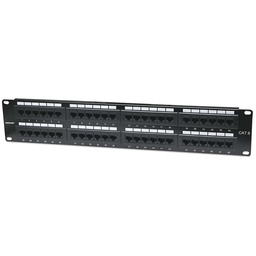 [766623560283-I] Panel  De Parcheo 48 Puertos Cat6 Utp 2u P/rack 19 Intellinet 560283