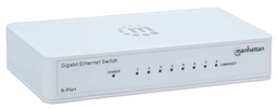 [766623560702-M] Switch Gb  8 Ptos Manhattan Ethernet Blanco 560702