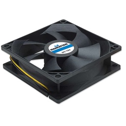 [766623700320-M] Ventilador Gabinete/fuente Manhattan 80mm Negro 700320