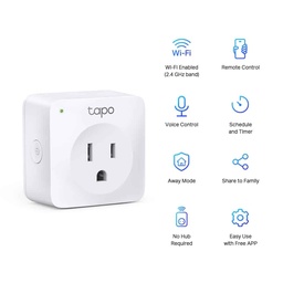 [840030700439-T] Mini Enchufe Inteligente Wifi Tp-link / Tapo P100(1-pack)