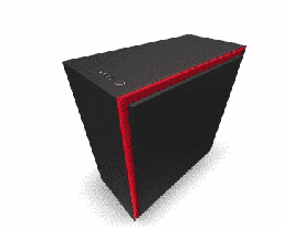 [Dim-CA-H710B-BR] GABINETE NZXT H710 CON VENTANA MID TOWER NEGRO/ROJO CA-H710B-BR
