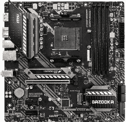 [Dim-B550M-BAZOOKA] Tarjeta     Madre MSI Mag B550m Bazooka AM4