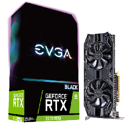 [Dim-28326] TARJETA DE VIDEO EVGA NVIDIA GEFORCE RTX 2070 SUPER BLACK GAMING 8GB GDDR6 DUAL FANS