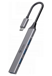 [STCBHUB42G] Hub Multipuerto Stylos 4 En 1 Usb Tipo C A 3 Puertos Usb (stcbhub42g)